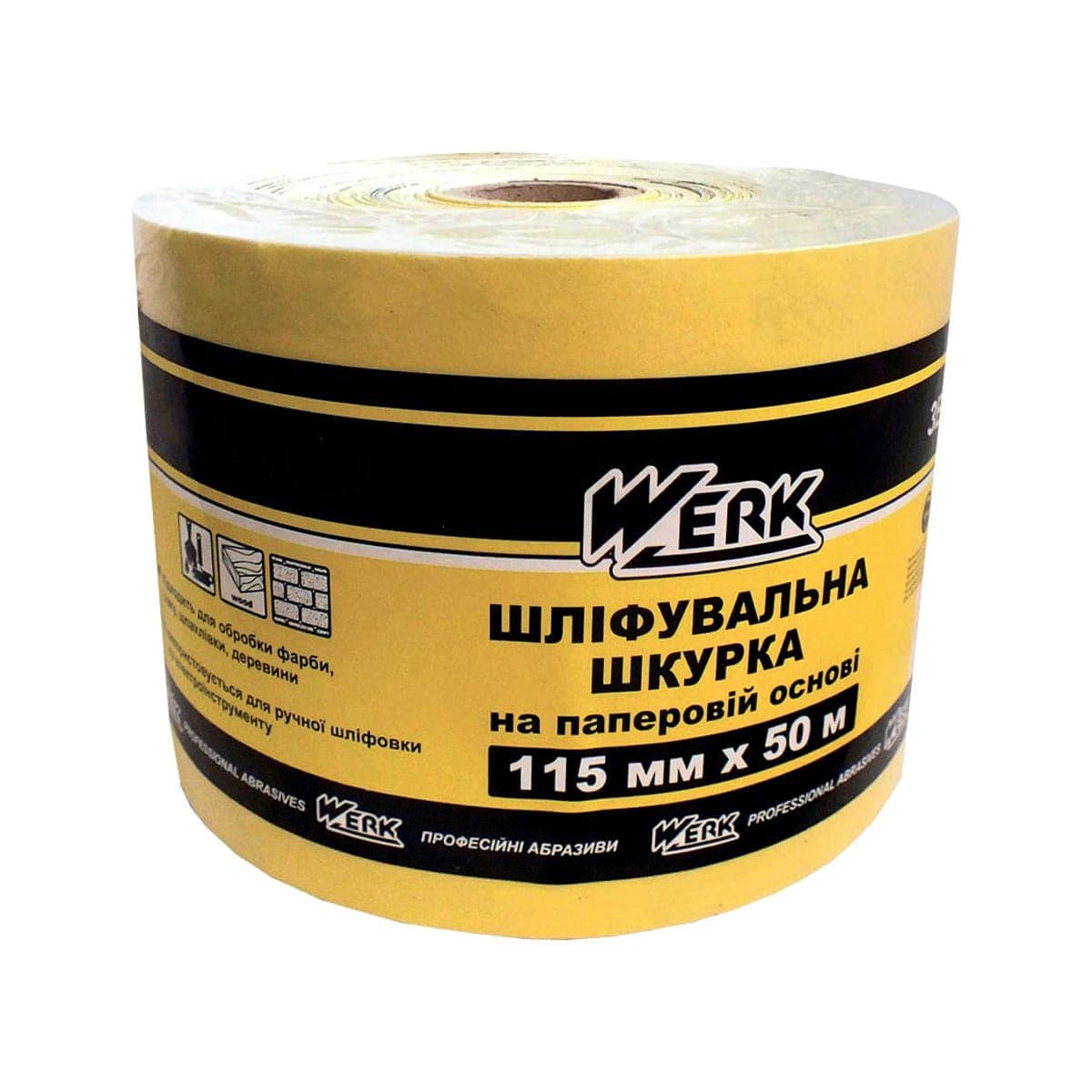 Шліфувальна шкурка Werk, 115 мм х 50 м, К320