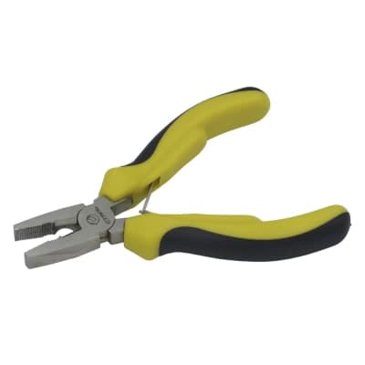 Плоскогубці міні комбіновані нікельовані 115 мм Сталь 41077