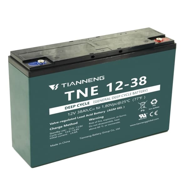 Акумулятор тяговий гелевий TNE12-38 TIANNENG - зображення 1