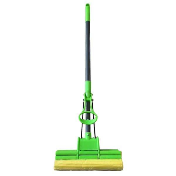 Швабра роликова зелена WD03 з подвійнім віджимом, 110см WERK - зображення 1