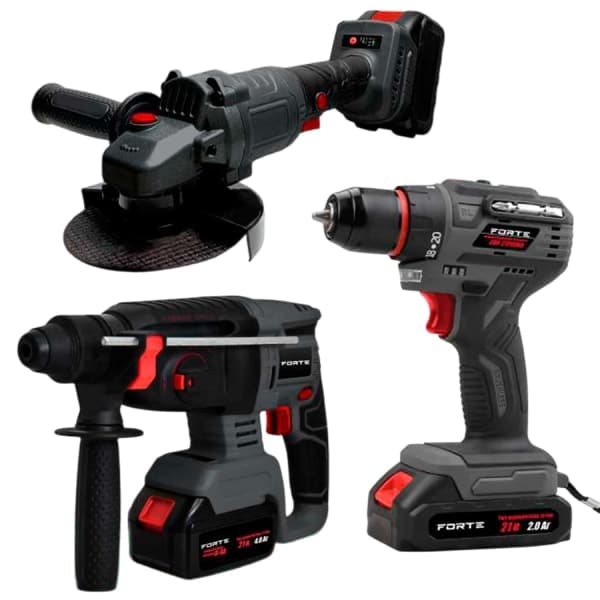 Набір акумуляторного інструменту CDR-21PROMO, AG 21-125, RH-26 Forte - зображення 1