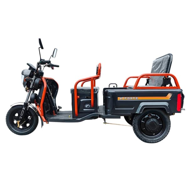 Вантажний електричний трицикл FORTE GP-1000-P Чорний - зображення 1