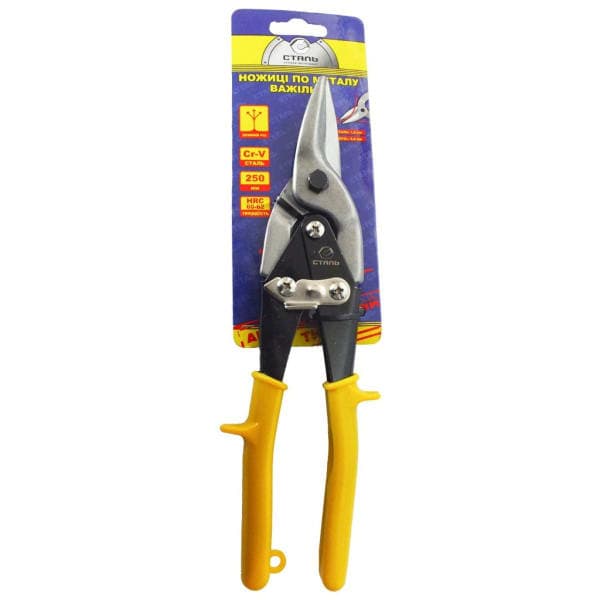 Ножиці по металу 250 мм (ліві) Сталь 41105 - зображення 1