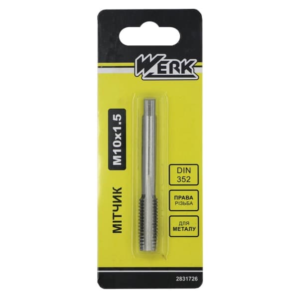 Мітчик Werk M10х1,5 - зображення 1