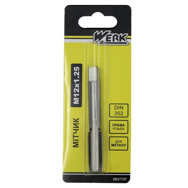 Мітчик Werk M12х1,25 - зображення 1