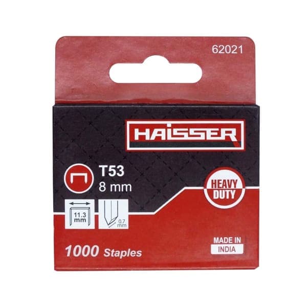Haisser 62021 Скоби для будівельного степлера 1000 шт. - зображення 1