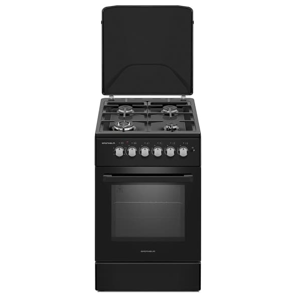 Плита газова Grunhelm G4F56124B чорна - зображення 1