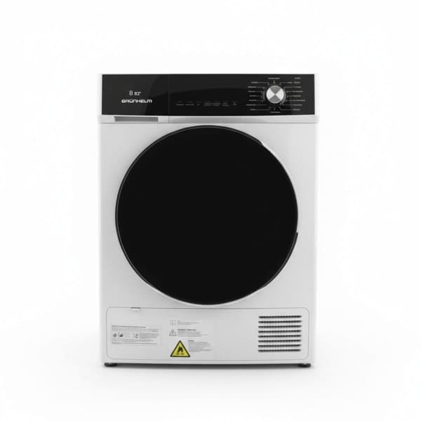Сушильна машина GDW-8PD1WB (біла, 8 кг. тепловий насос) Grunhelm - зображення 1