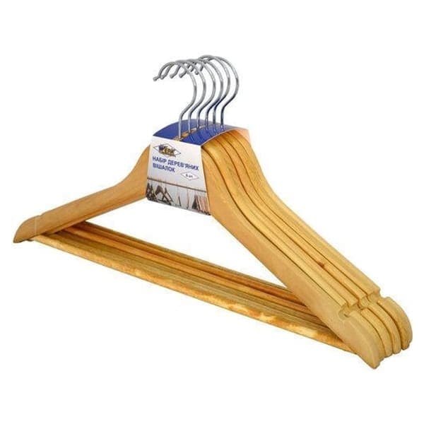 Набір дерев яних вішалок WH-01N6 6шт Werk - зображення 1