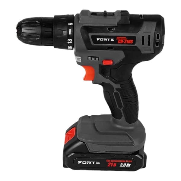 Дриль-шурупокрут акум. CD-21BC - 21В, 2А Fоrte - зображення 1