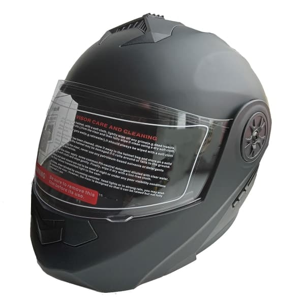 Мотошолом чорний FORTE BLD-159, розмір L - зображення 1