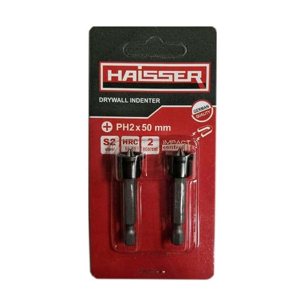 Набір біт по гіпсокартону Haisser PH2X50 мм 2шт - зображення 1