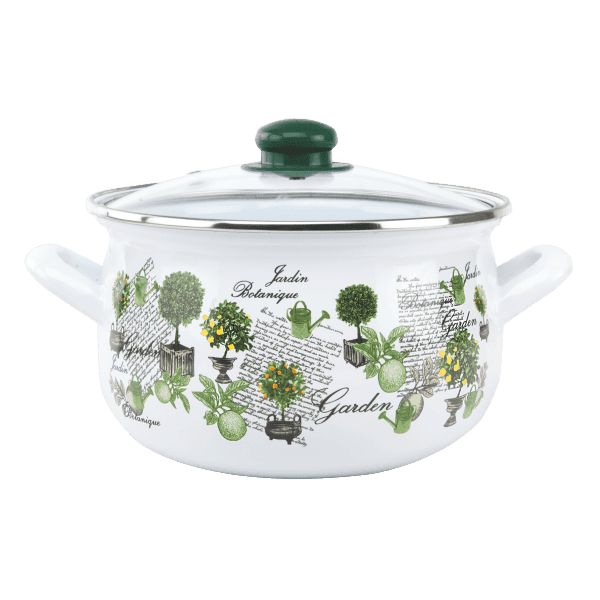 Каструля GT-T-124-BG Ботанічній сад 24 см 5.7 л GUSTO - зображення 1
