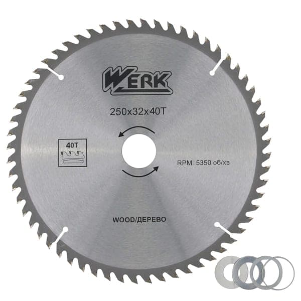Werk 250х32 мм Диск пильний - зображення 1