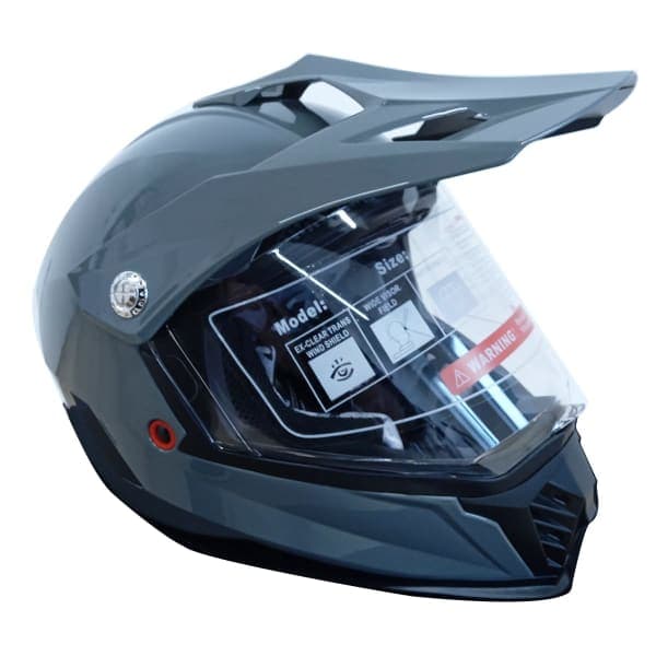 Мотошолом підлітковий FORTE BLD-818-2 Сірий XL - зображення 1