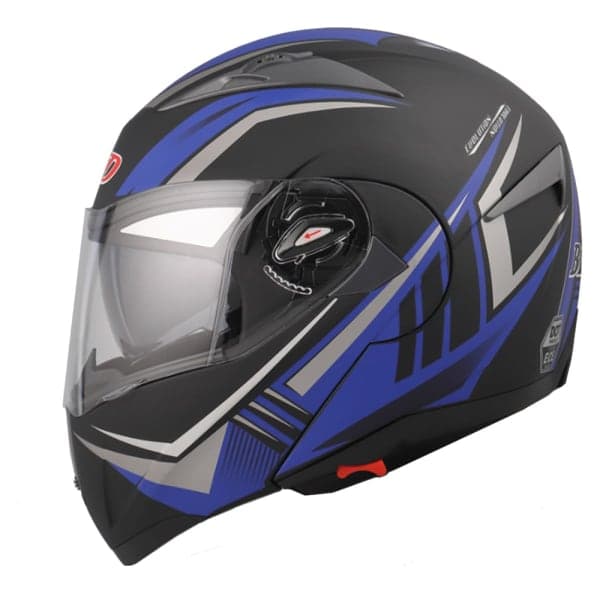 Мотошолом FORTE BLD-158 Чорно-синій M - зображення 1