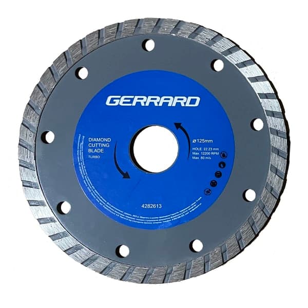 Диск алмазний по бетону Turbo - 125x7.5x22.23мм Gerrard 4282613 - зображення 1