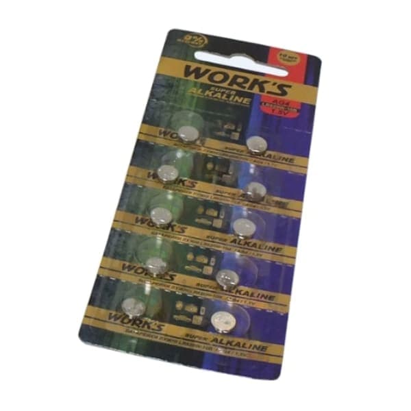 Батарейки Work s Alkaline LR626W-10B AG4 10шт - зображення 1