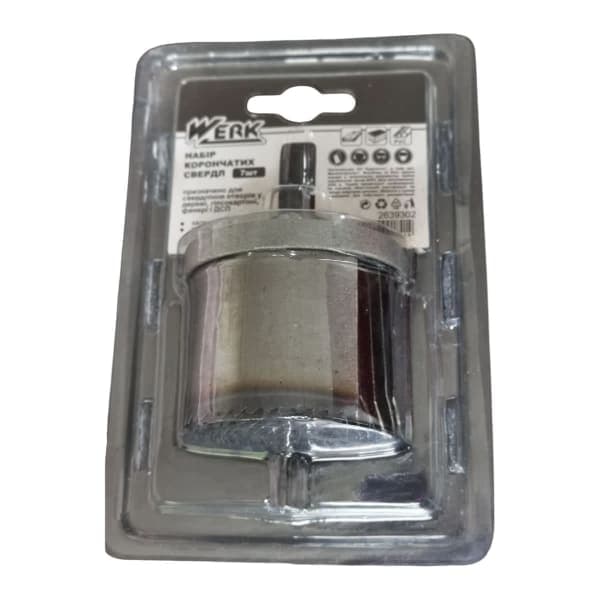 Werk Набір корончастих свердел по гіпсокартону і дереву 25-63 мм 2 - зображення 1