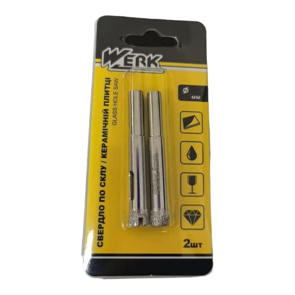 Алмазна коронка по кераміці і склу 8 мм Werk - зображення 1