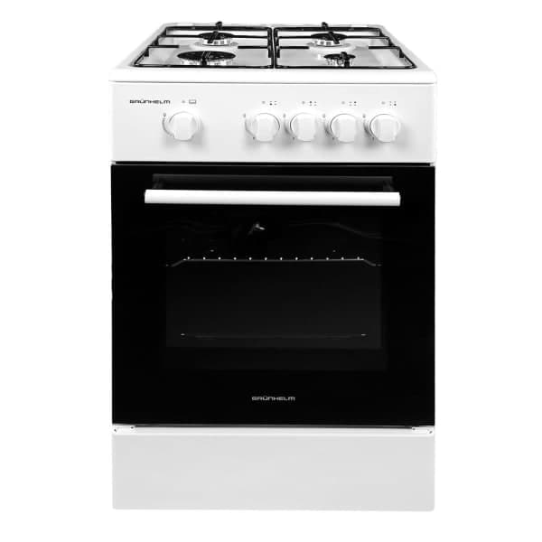 Плита газова біла Grunhelm G4F5600W - зображення 1