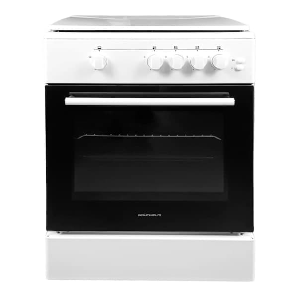 Плита газова біла Grunhelm G4FM6611W - зображення 1