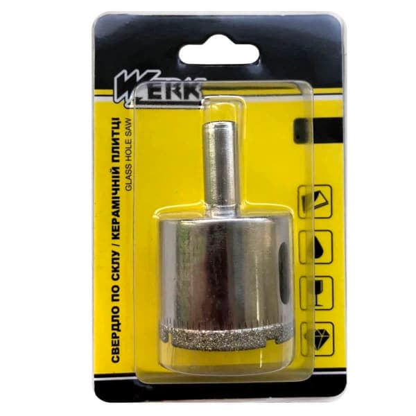 Алмазна коронка по кераміці і склу 40 мм Werk - зображення 1