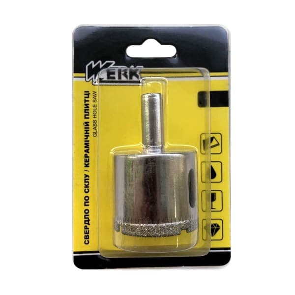 Алмазна коронка по кераміці і склу 45 мм Werk - зображення 1