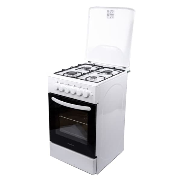 Плита газоелектрична біла Grunhelm FM5612W - зображення 1