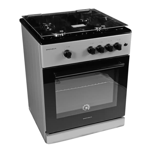 Плита газова Grunhelm G4FG6612GB Сіро-чорний - зображення 1