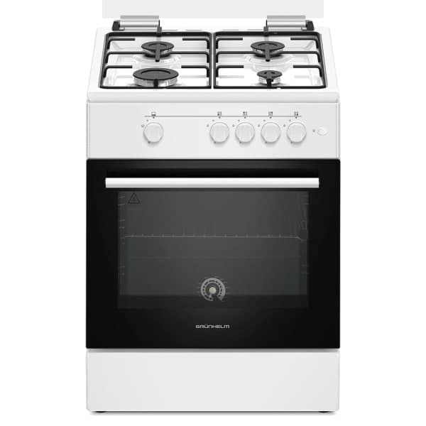 Плита газова біла Grunhelm G4FG6612W-0 - зображення 1