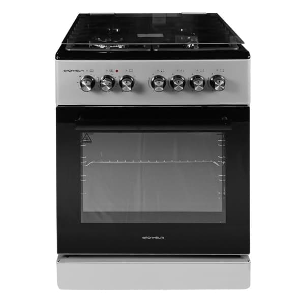 Плита газоелектрична Grunhelm F661234GB сіро-чорна - зображення 1