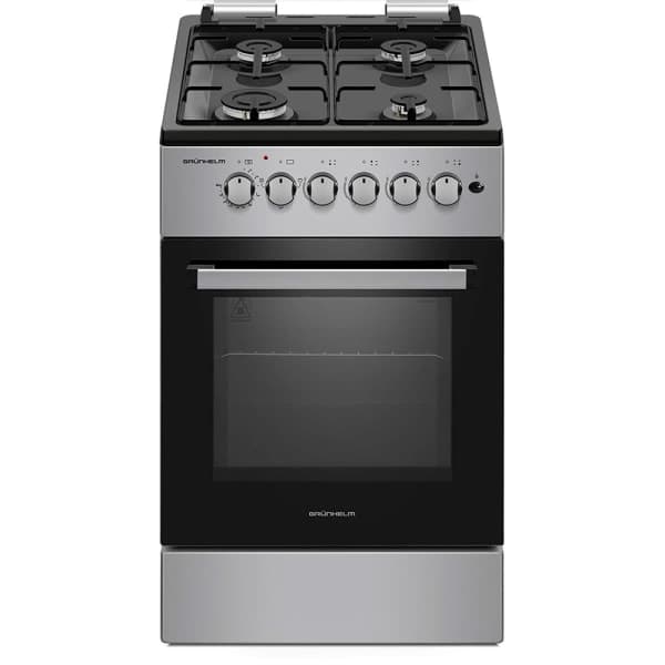 Плита газоелектрична Grunhelm FG5611GB Сіро-чорна - зображення 1