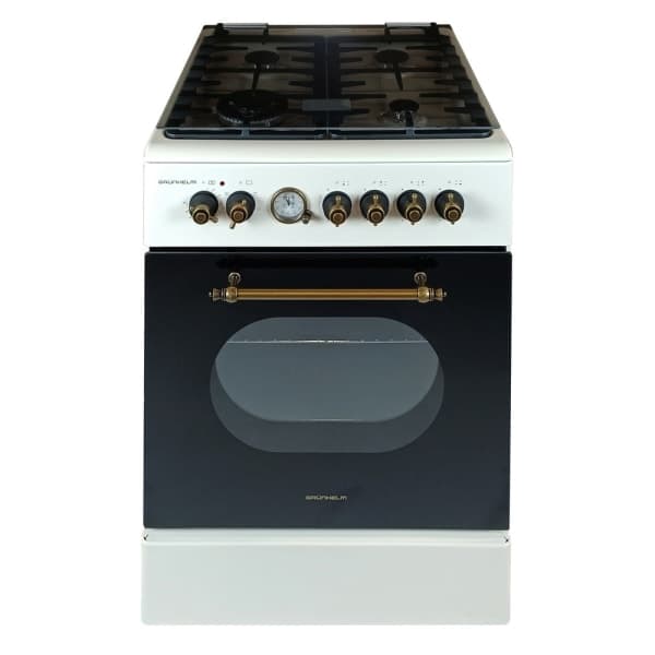 Плита газоелектрична Grunhelm FDR661234BE Бежева - зображення 1