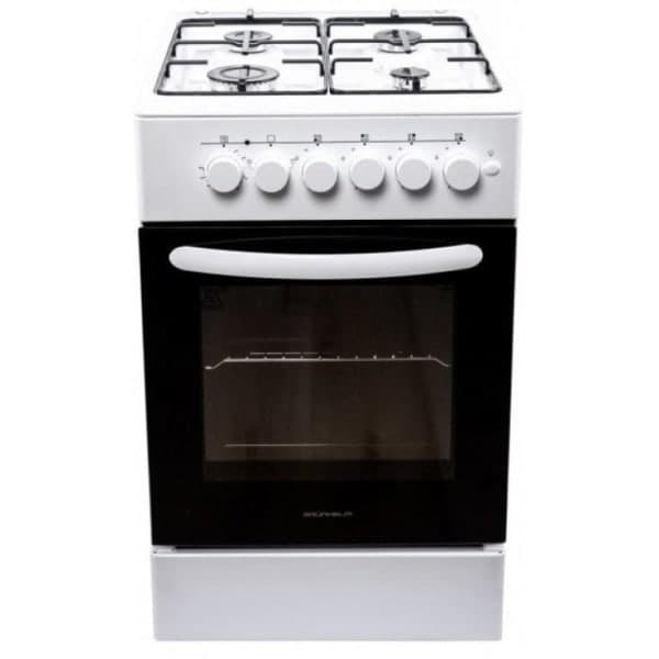 Плита газоелектрична біла Grunhelm FM5611W - зображення 1