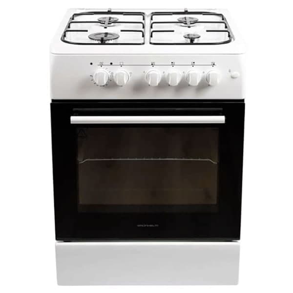 Плита газоелектрична біла Grunhelm AM6611W - зображення 1