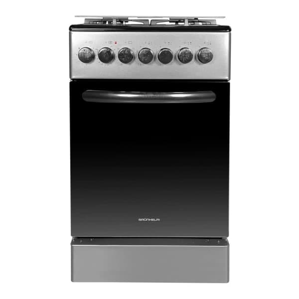 Плита газоелектрична Grunhelm FG5612DG чорне темне скло - зображення 1