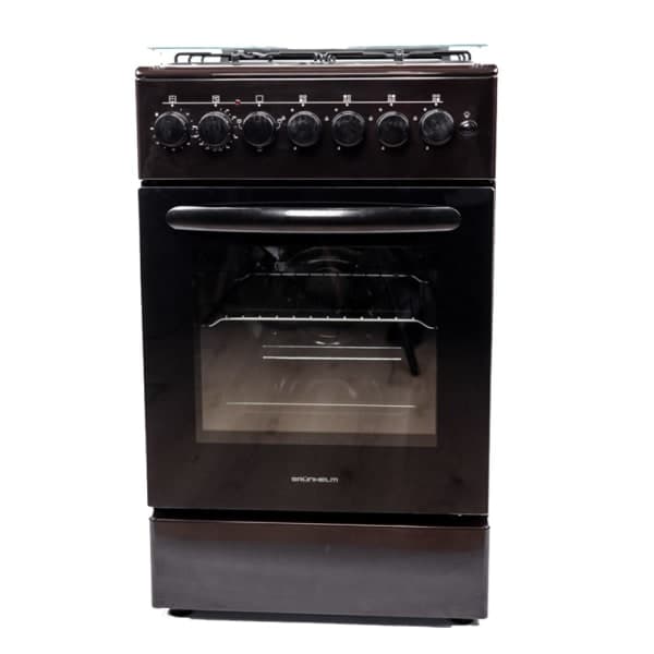 Плита газоелектрична коричнева Grunhelm FG5612BR - зображення 1