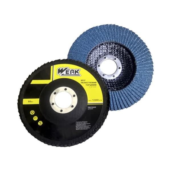 Круг пелюстковий плоский 125х22.2 мм P120 Т27 Werk - зображення 1