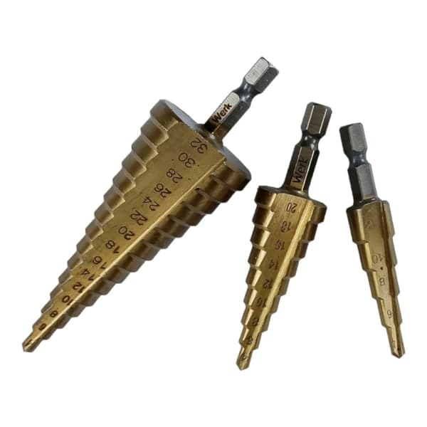 Набір свердел східчастих 4-32 мм Werk - зображення 1