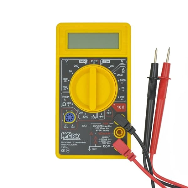 Мультиметр цифровий універсальний 73014 Werk - зображення 1