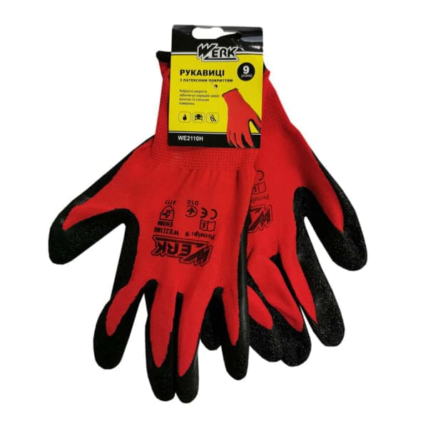 Рукавички трикотажні WERK WE2110H (червоні) - зображення 1