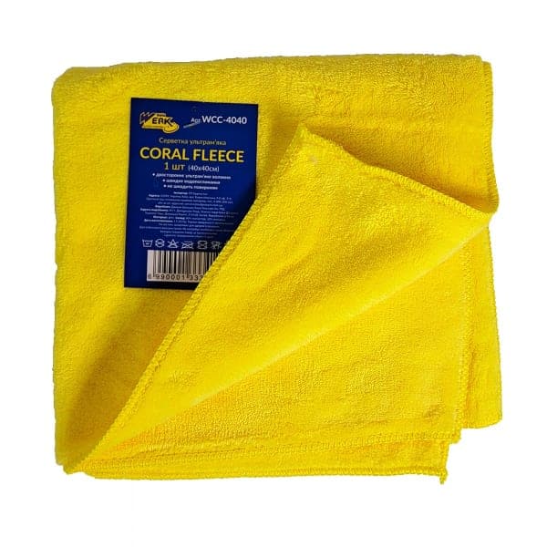Серветка ультрам’яка Coral Fleece 40x40 см - WCC-4040 WERK - зображення 1