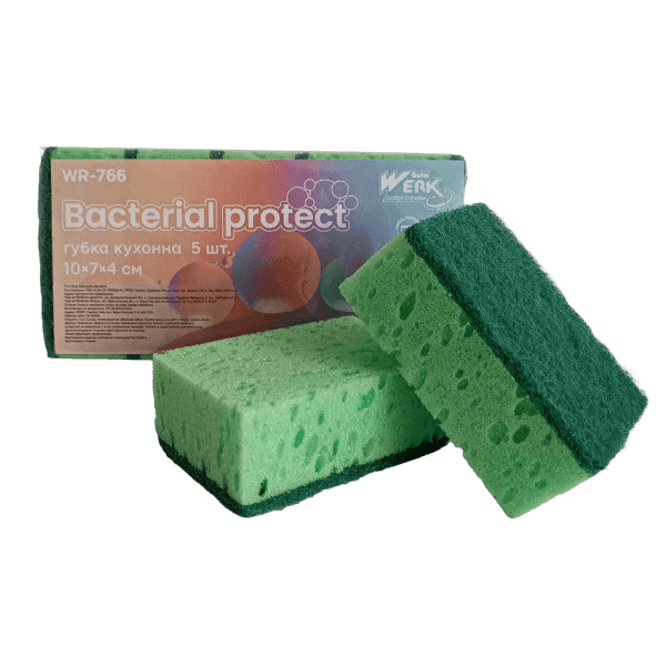 Губка кухонна Bacterial protect WR766 WERK - зображення 1