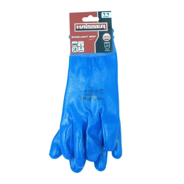 Рукавички поліестер з нітриловим покриттям Haisser 211437 - зображення 1
