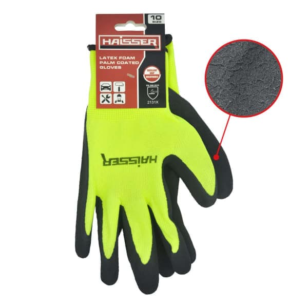 Рукавички поліестер з латексним спіненим покриттям Haisser 211428 - зображення 1