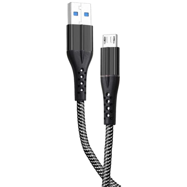 Кабель Micro USB Grunhelm GMC-02MLB, 1 м - зображення 1