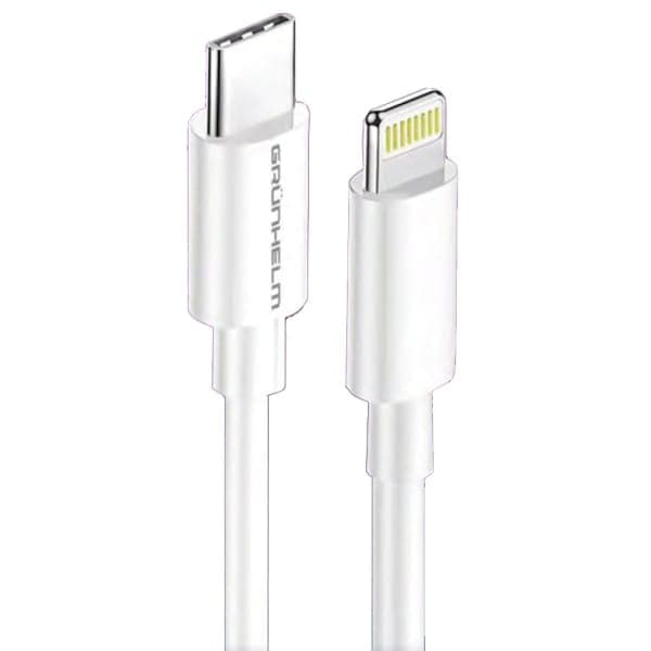 Кабель PD Type-C-Lighting 1м Grunhelm GWC-04CLW - зображення 1