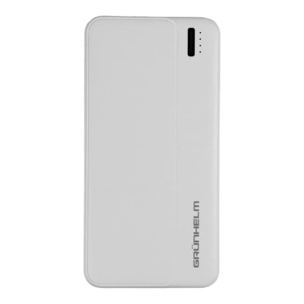 Power Bank - Портативна батарея 10.000 mAh. білий - GP-10W GRUNHELM - зображення 1