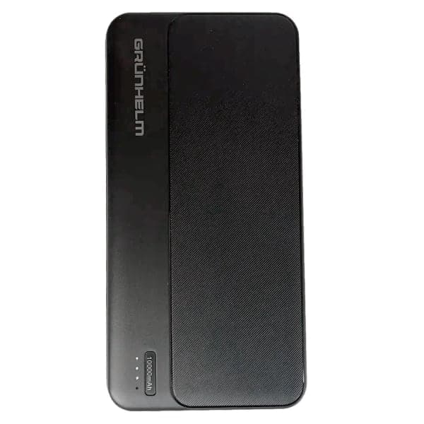 Power Bank - Портативна батарея 10.000 mAh. чорний - GP-10B GRUNHELM - зображення 1
